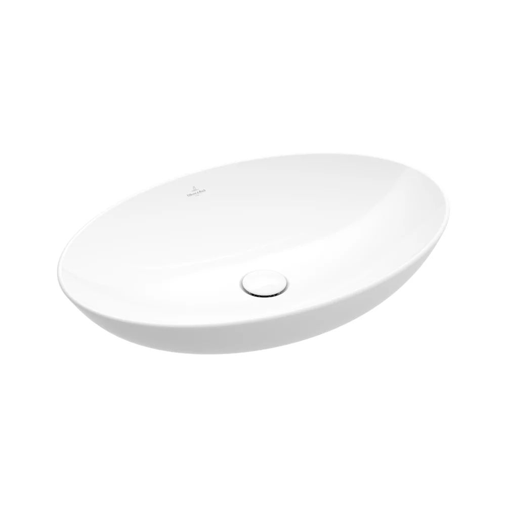 Lavoar pe blat Villeroy&Boch Loop&Friends oval 62 cm alb