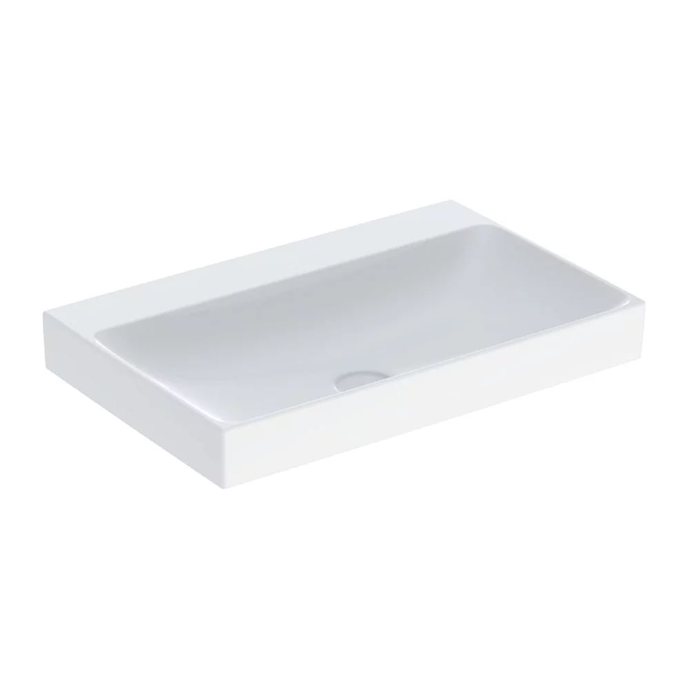 Lavoar pe mobilier Geberit One 75 cm alb lucios KeraTect