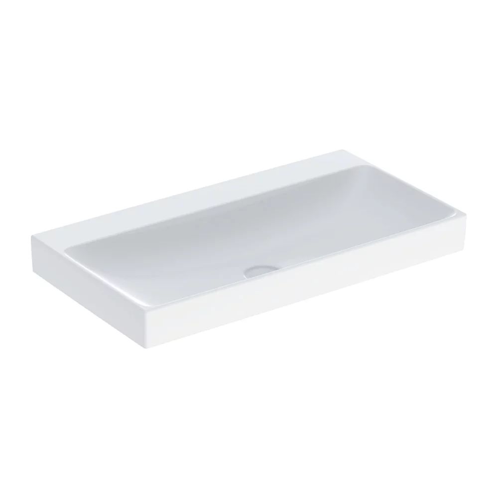 Lavoar pe mobilier Geberit One 90 cm alb lucios KeraTect