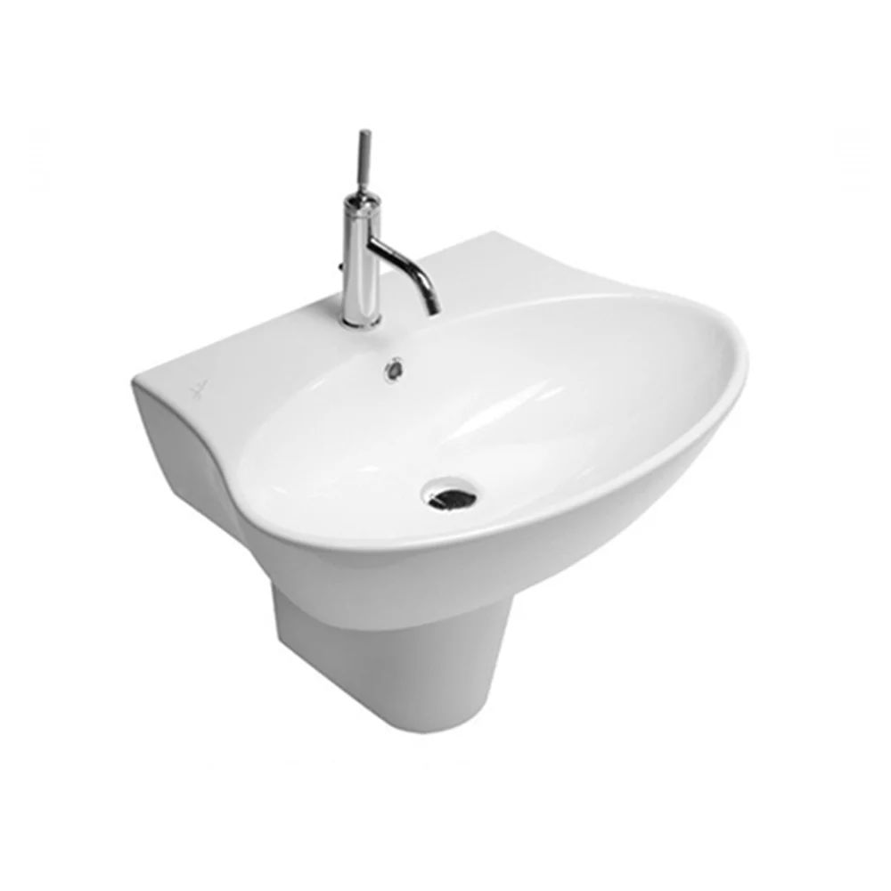 Lavoar suspendat Hatria Nido alb 68 cm