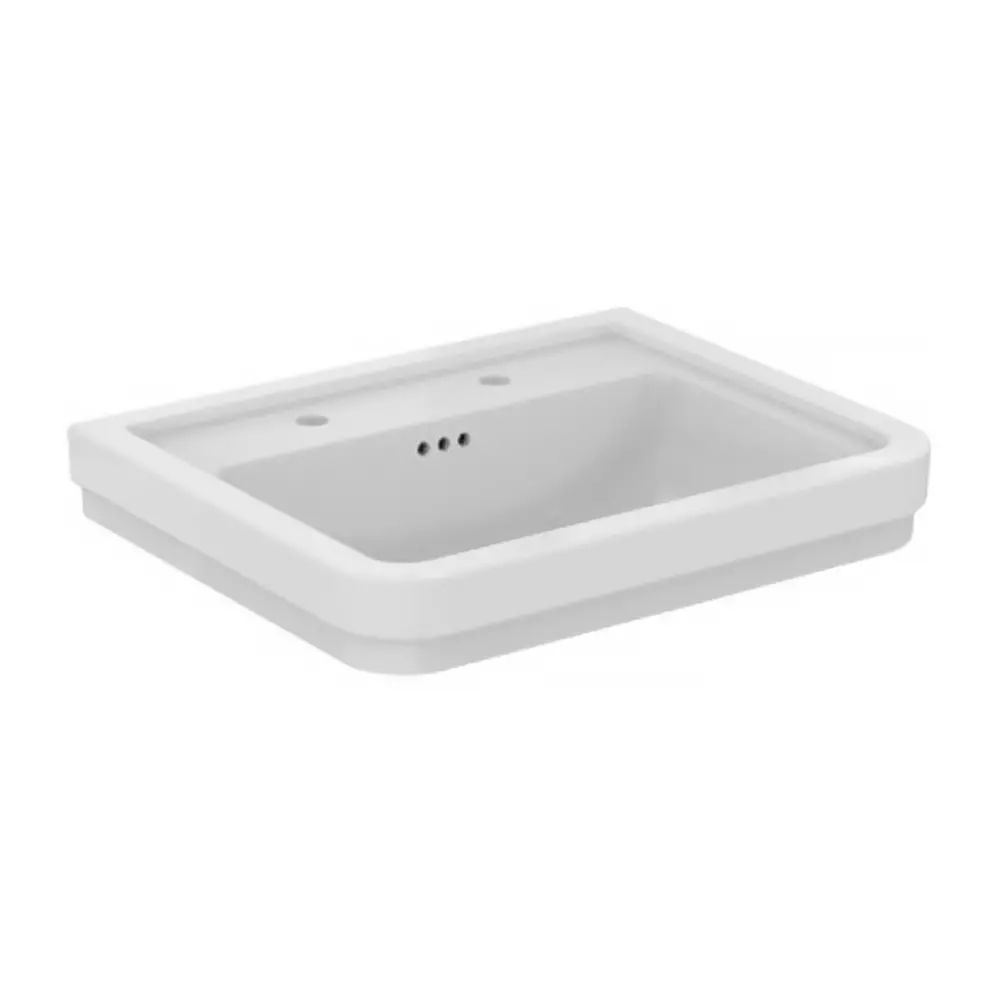 Lavoar suspendat Ideal Standard Atelier Calla alb lucios 62 cm cu 2 orificii baterie si preaplin