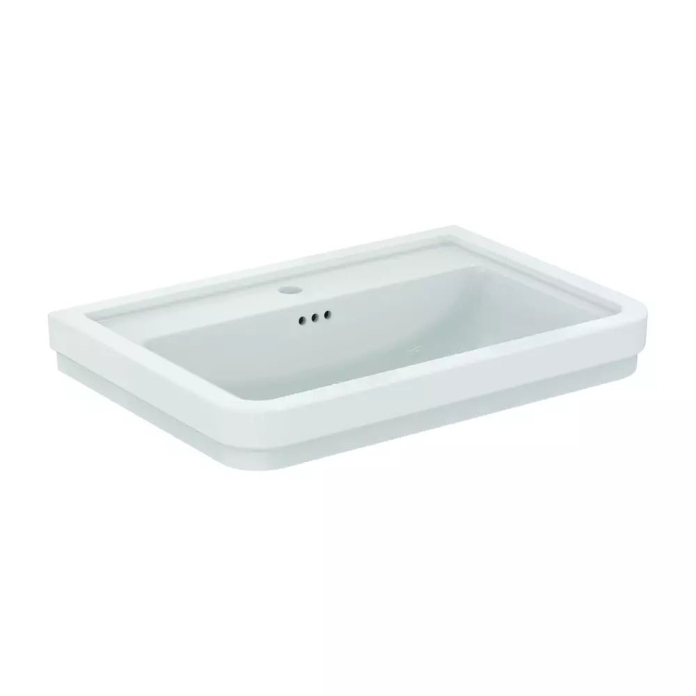 Lavoar suspendat Ideal Standard Atelier Calla alb lucios 72 cm cu orificiu baterie si preaplin