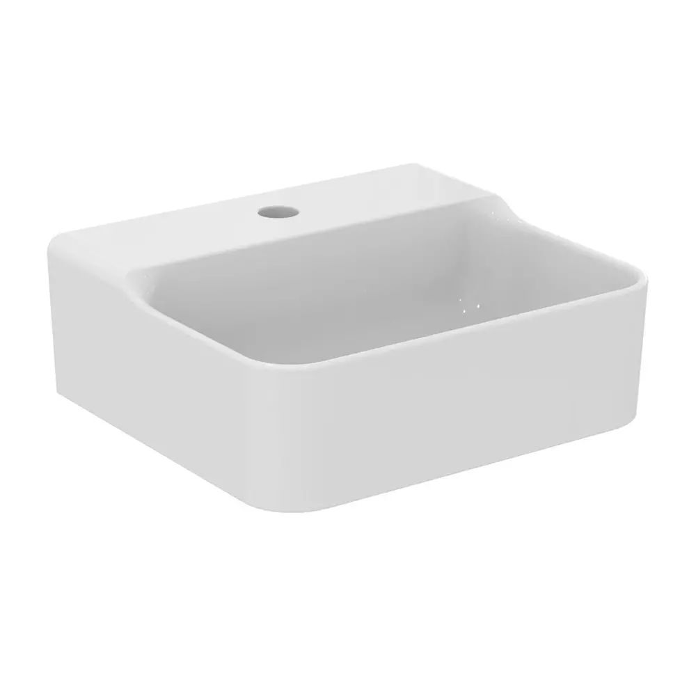 Lavoar suspendat Ideal Standard Atelier Conca 40 cm alb lucios cu orificiu baterie