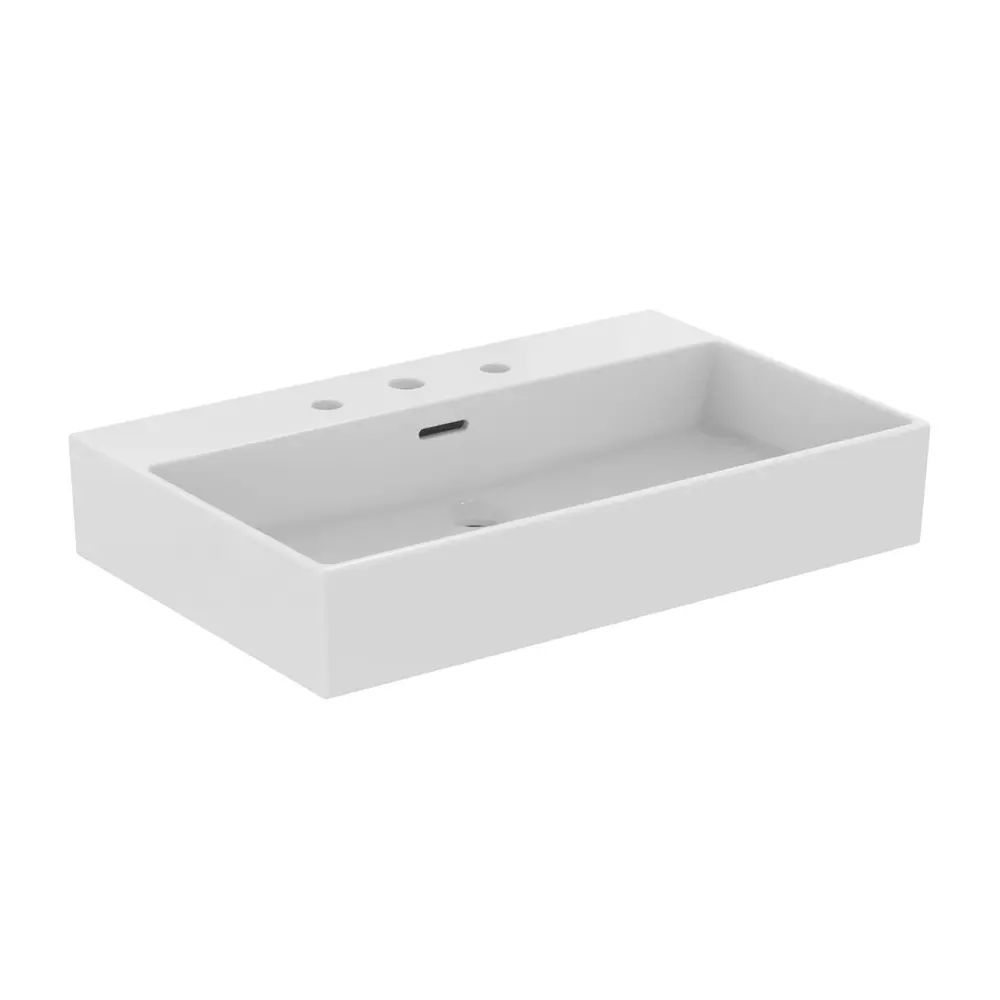 Lavoar suspendat Ideal Standard Atelier Extra alb lucios cu 3 orificii baterie si preaplin 70 cm