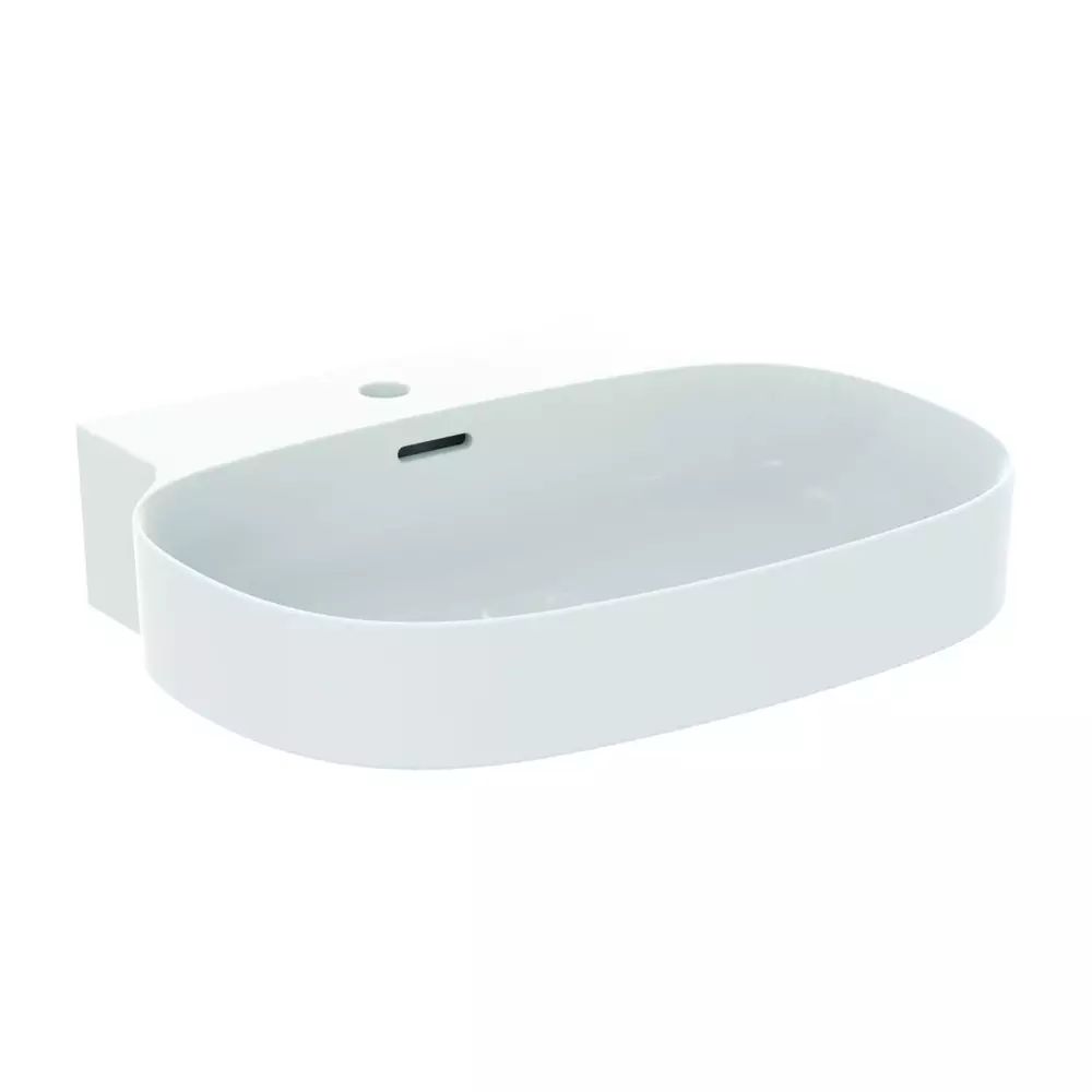 Lavoar suspendat Ideal Standard Atelier Linda-X 60 cm alb mat cu orificiu baterie si preaplin