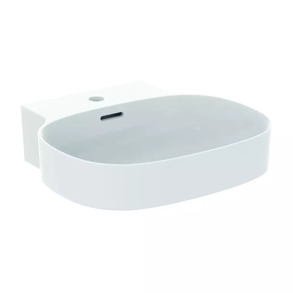 Lavoar suspendat Ideal Standard Atelier Linda-X cu orificiu baterie si preaplin 50 cm alb mat