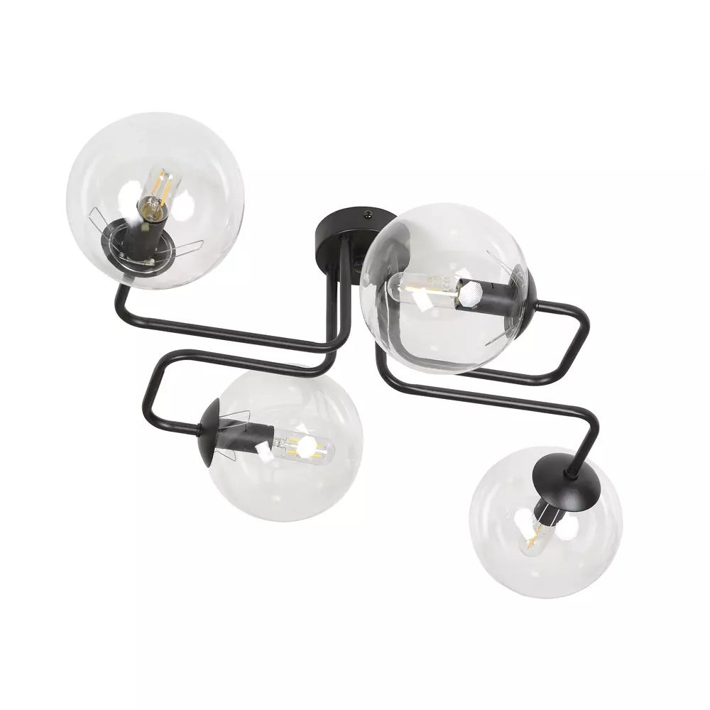 Lustra Emibig Brendi 4 transparent/negru