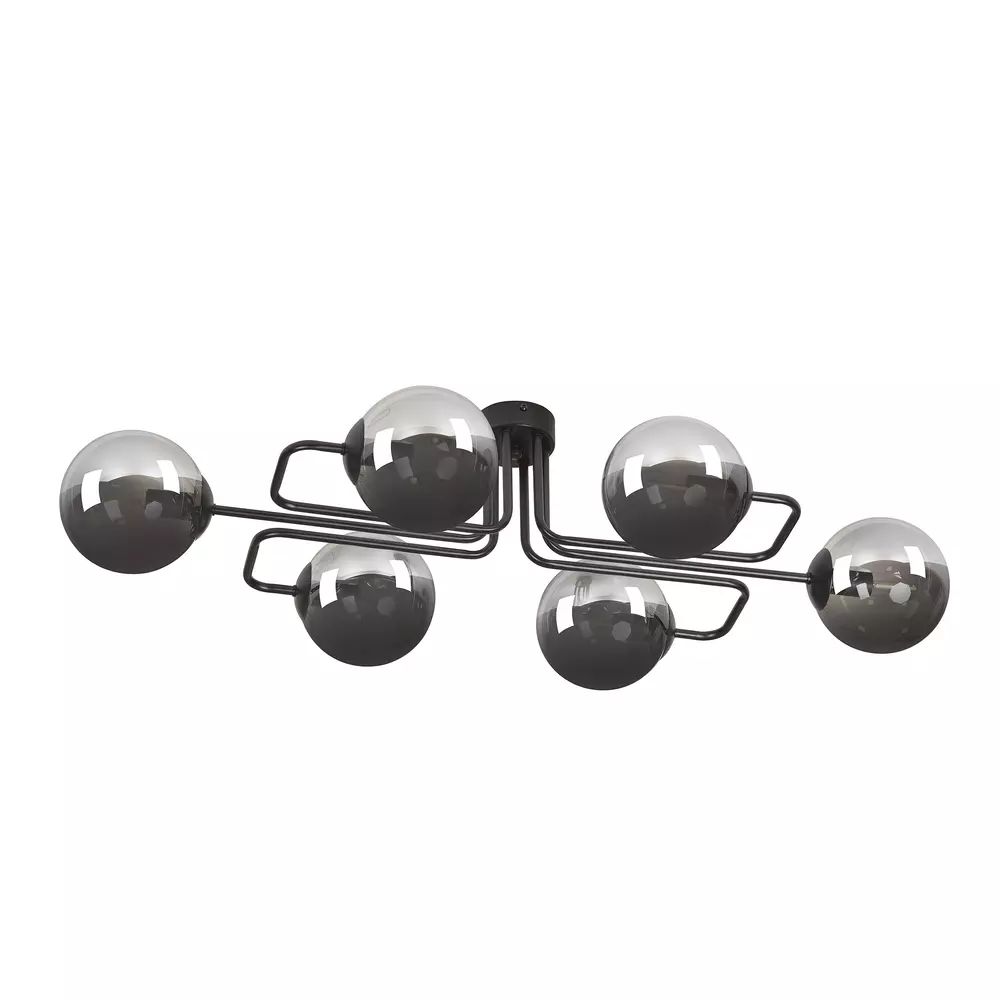 Lustra Emibig Brendi 6A grafit/negru