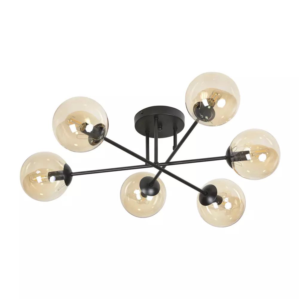 Lustra Emibig Brendi 6B negru/maro