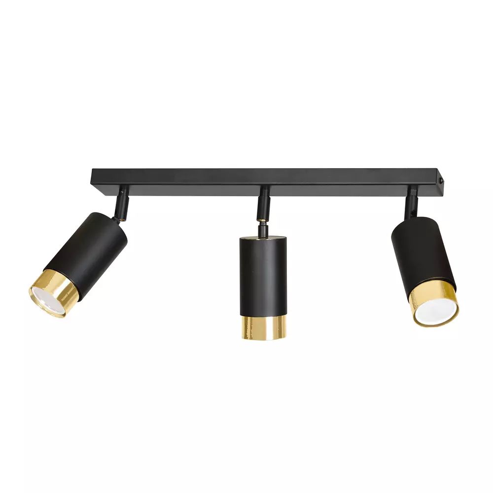 Lustra Emibig Hiro 3 negru/auriu