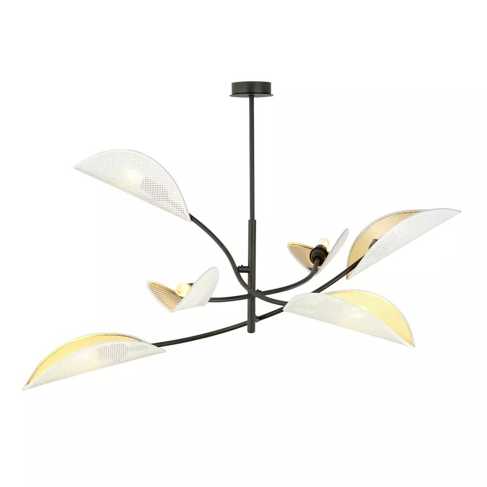 Lustra Emibig Lotus 6 alb/auriu