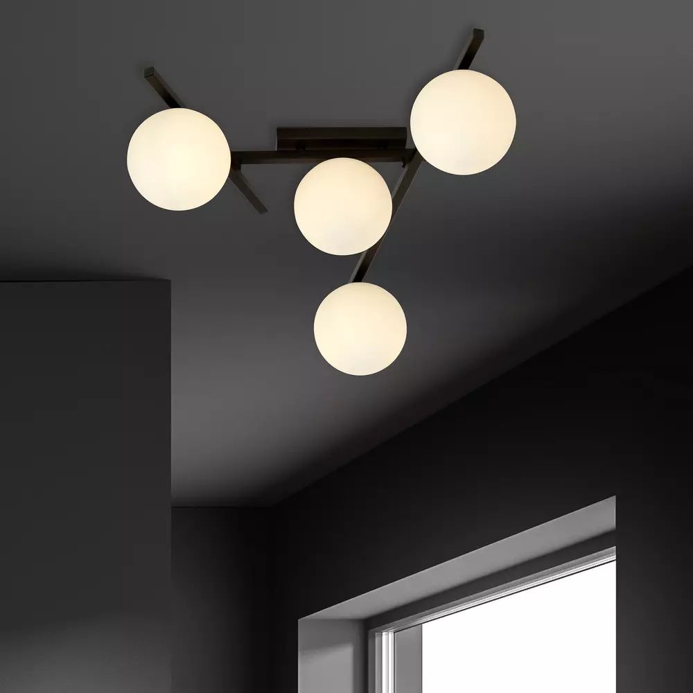 Lustra Emibig Smart 4 negru/opal