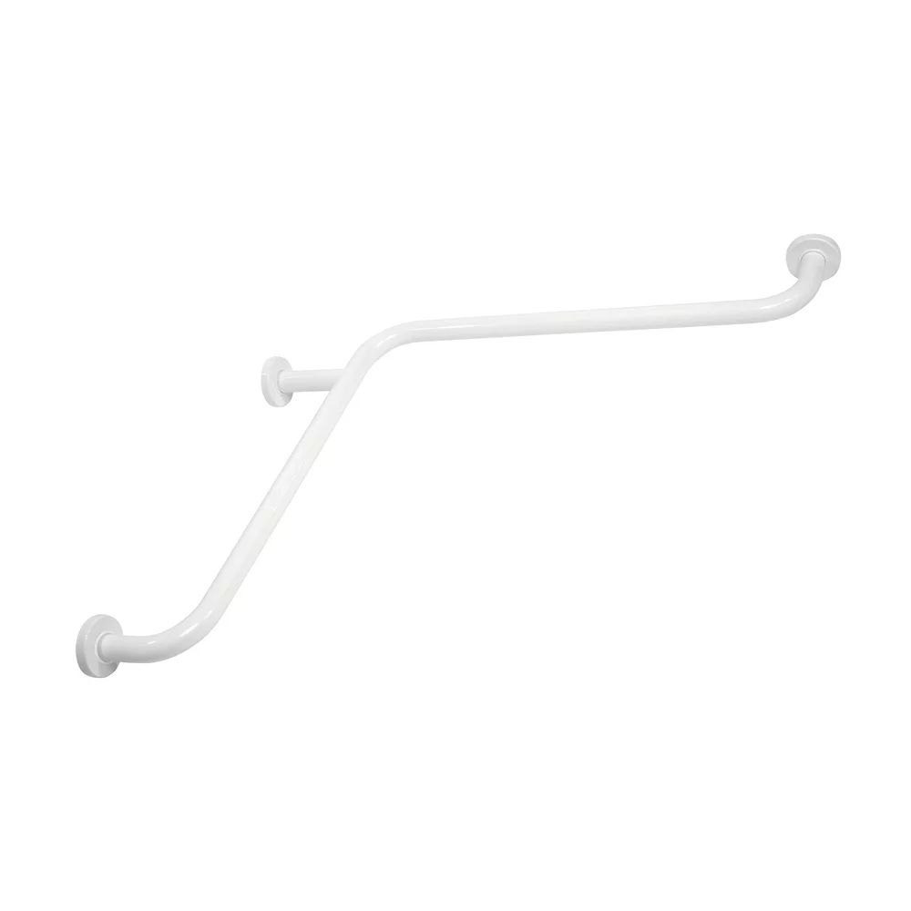 Maner de sustinere dublu Ferro Metalia Help 57 cm alb pentru persoane cu dizabilitati