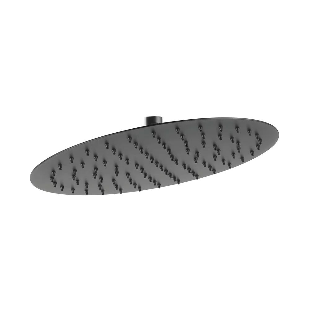 Palarie de dus Ferro Slim 300 mm negru mat