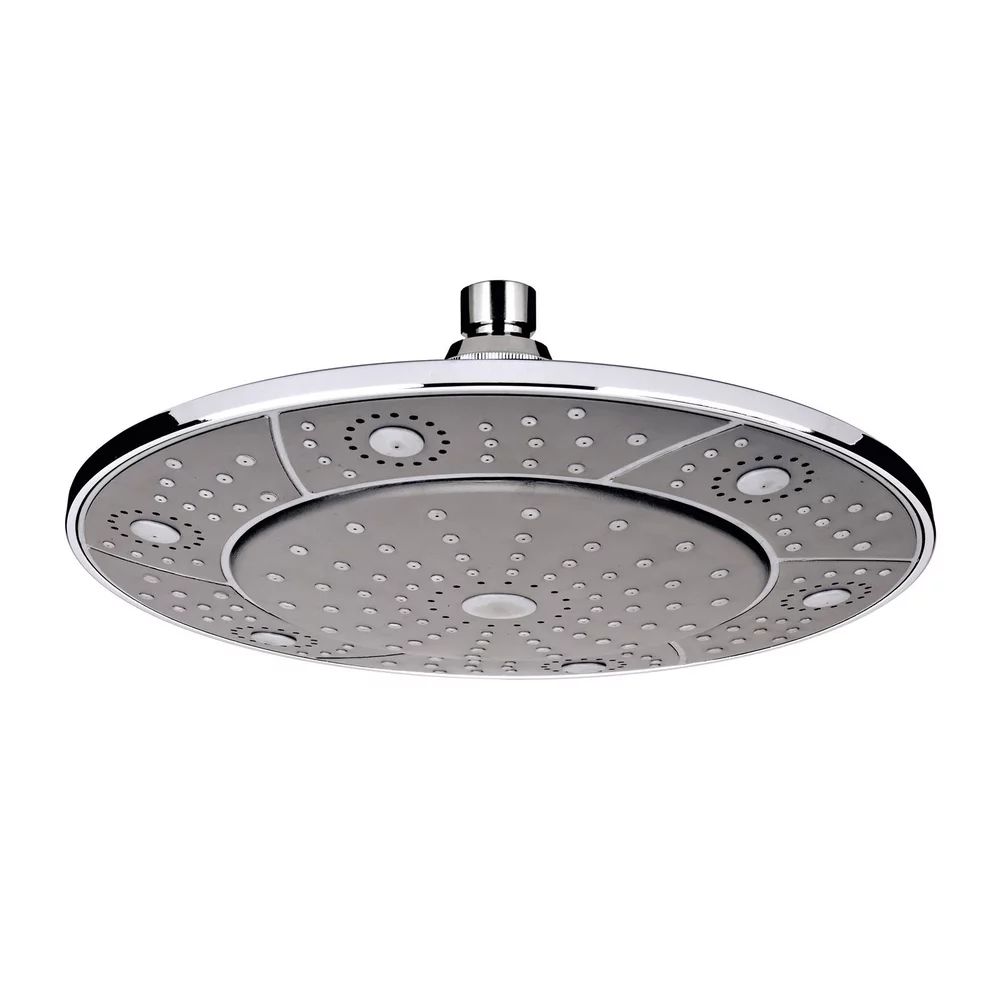 Palarie de dus rotunda Invena Socho 240 mm crom - gri
