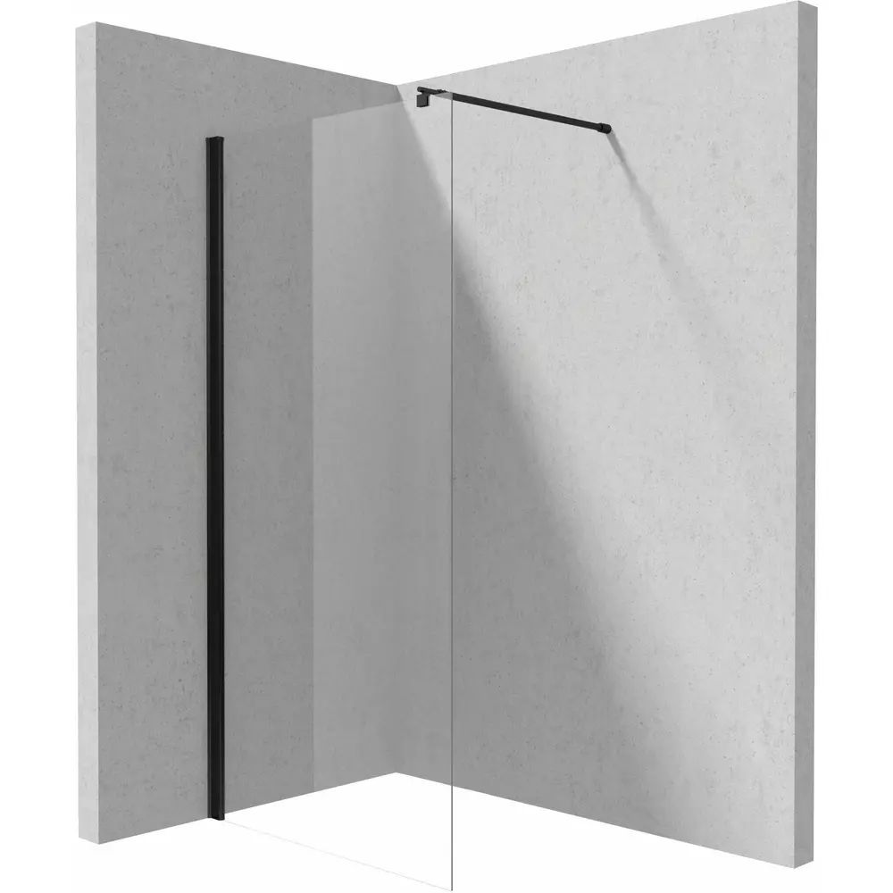 Paravan de dus Deante Kerria Plus negru mat 100x200 cm
