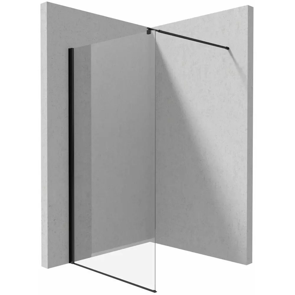 Paravan de dus Deante Kerria Plus negru mat 110x200 cm