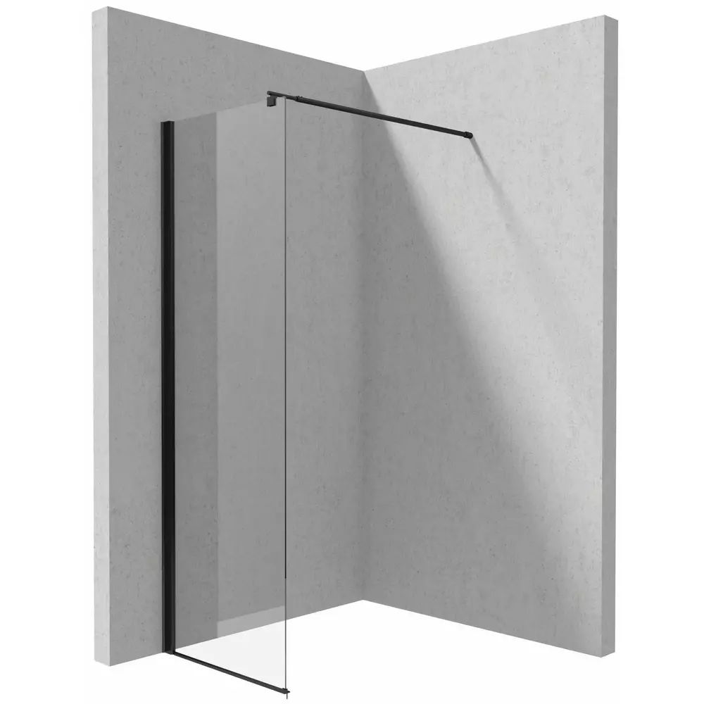 Paravan de dus Deante Kerria Plus negru mat 70x200 cm