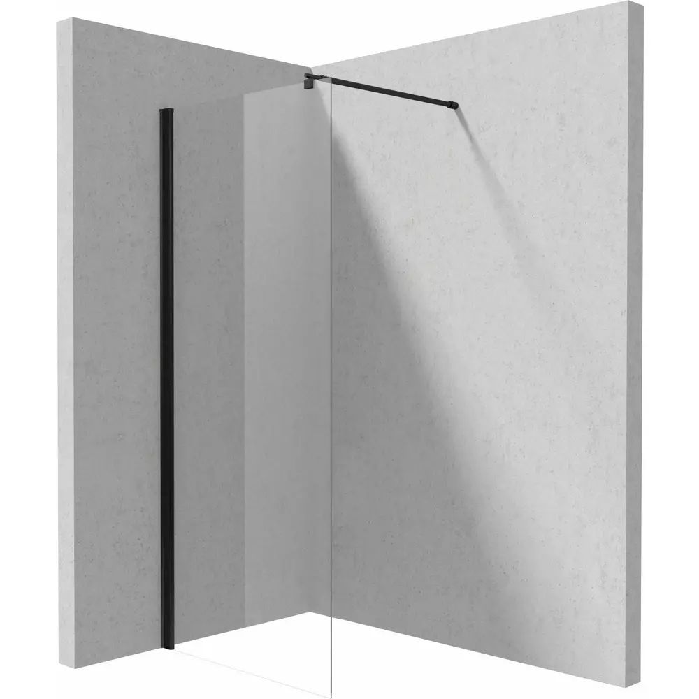 Paravan de dus Deante Kerria Plus negru mat 80x200 cm