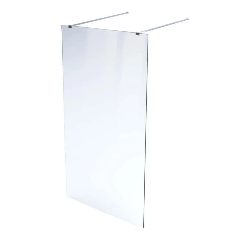 Paravan de dus tip Walk-in Massi Walk In crom 130x195 cm sticla transparenta