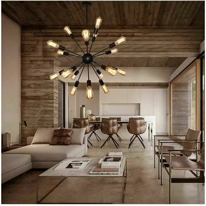 Pendul stil sfera cu 18 brate tip industrial negru Rea APP259-18C