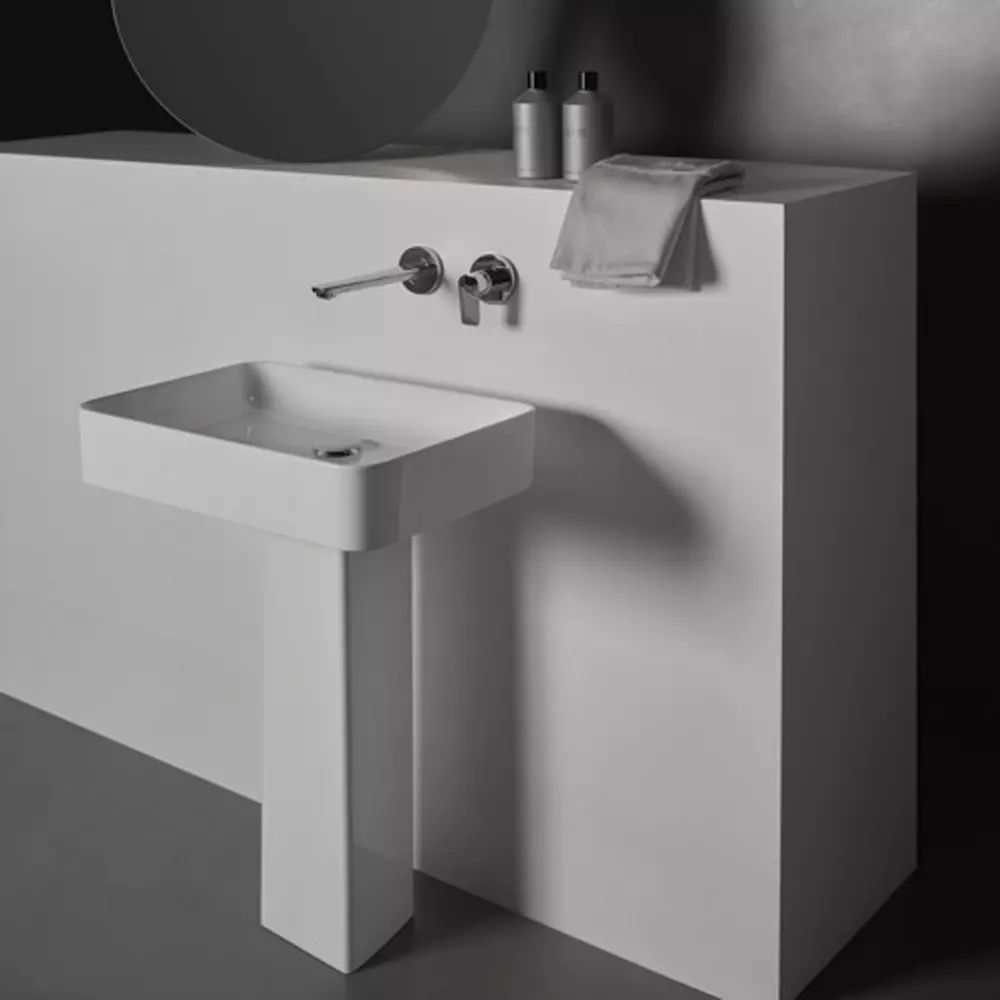 Piedestal pentru lavoar dreptunghiular Ideal Standard Atelier Conca alb mat
