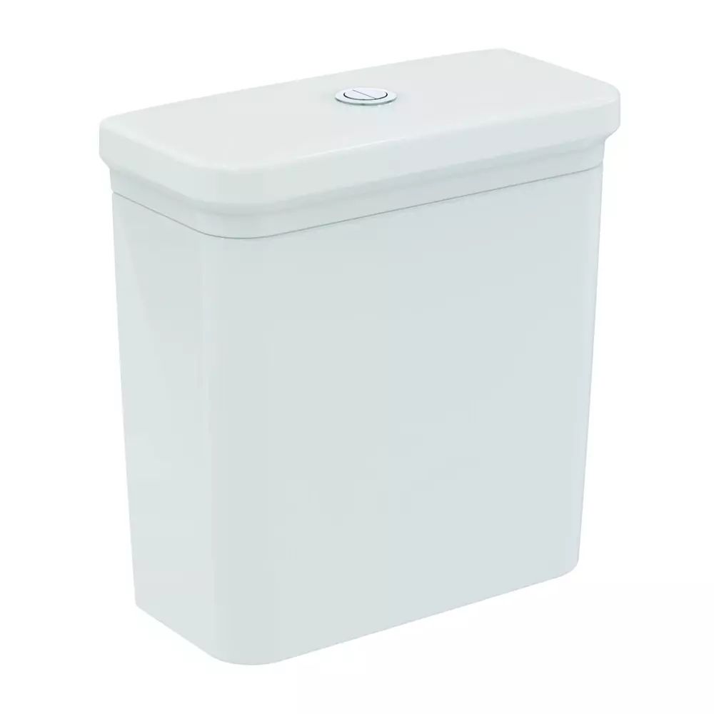 Rezervor pe vas WC Ideal Standard Atelier Calla cu alimentare inferioara alb lucios