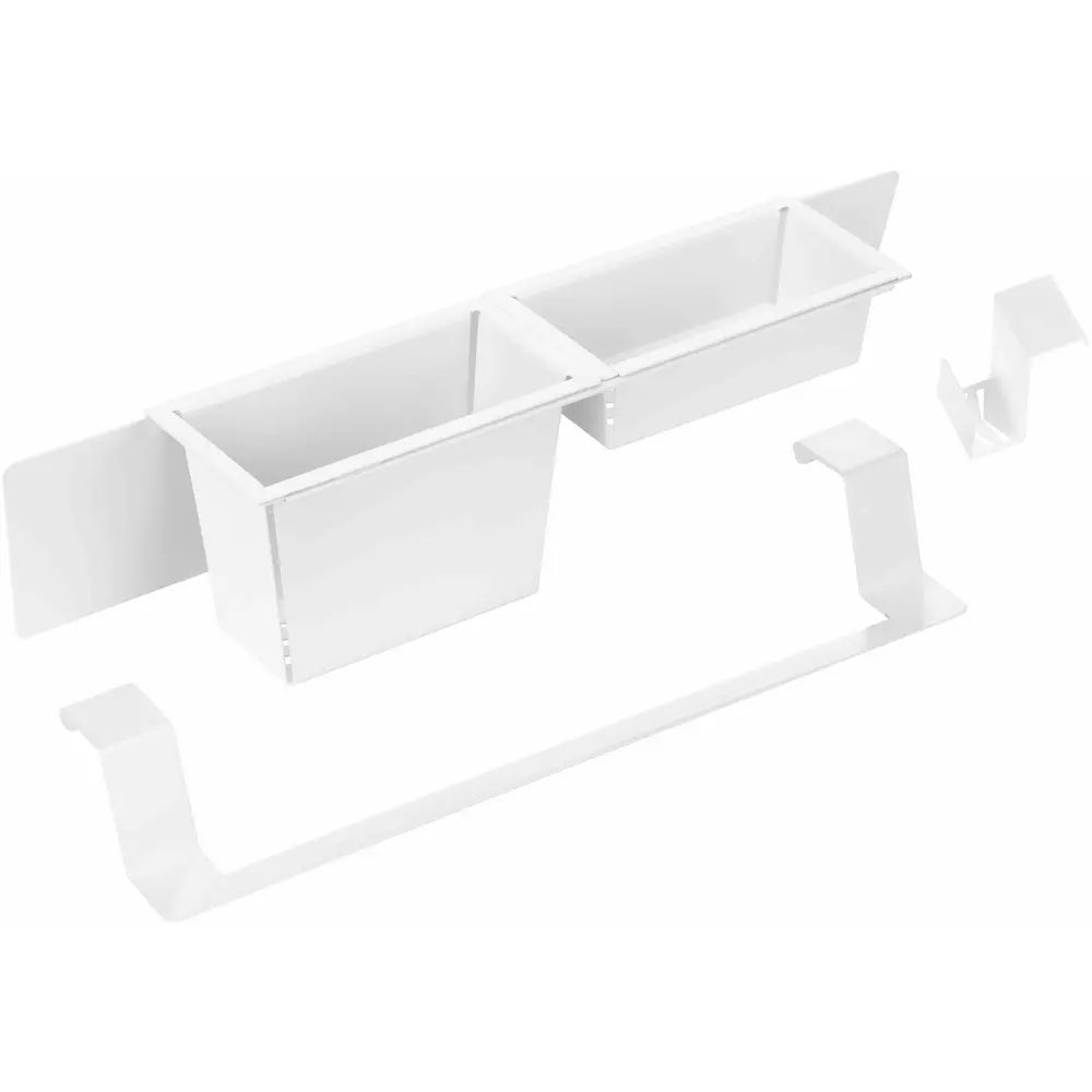 Set accesori chiuveta Deante Magnetic alb/mat