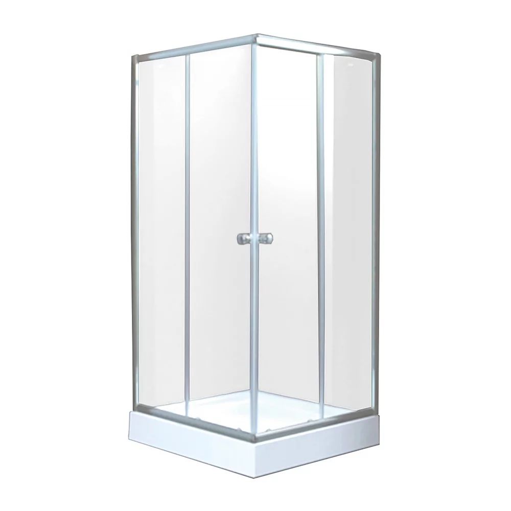 Cabina de dus patrata Invena Parla si usi culisante 80x80 crom