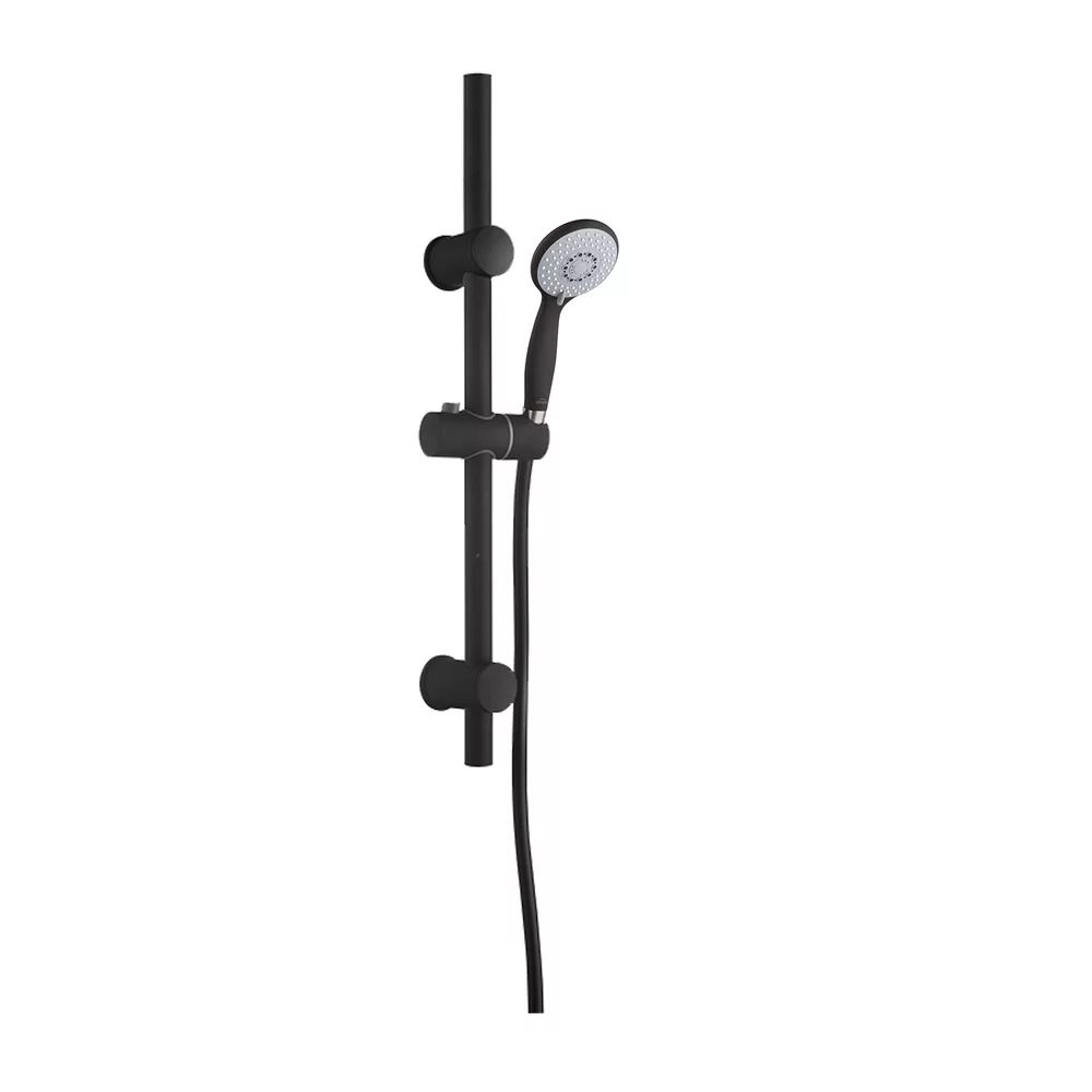 Set de dus cu bara Invena Dark cu 3 functii negru mat