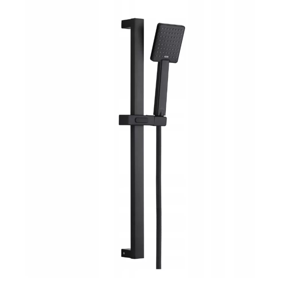 Set de dus cu bara Invena Patras cu 1 functie negru mat