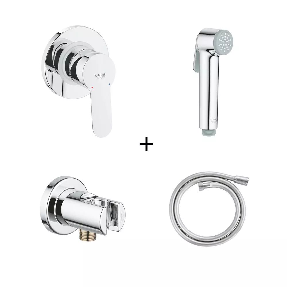Dus igienic cu baterie Grohe Trigger Spray Bundle crom lucios