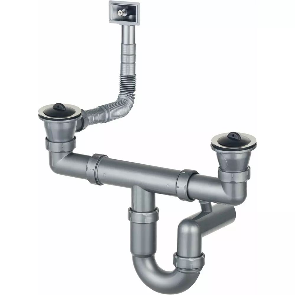 Sifon chiuveta Deante inox pentru 2 cuve