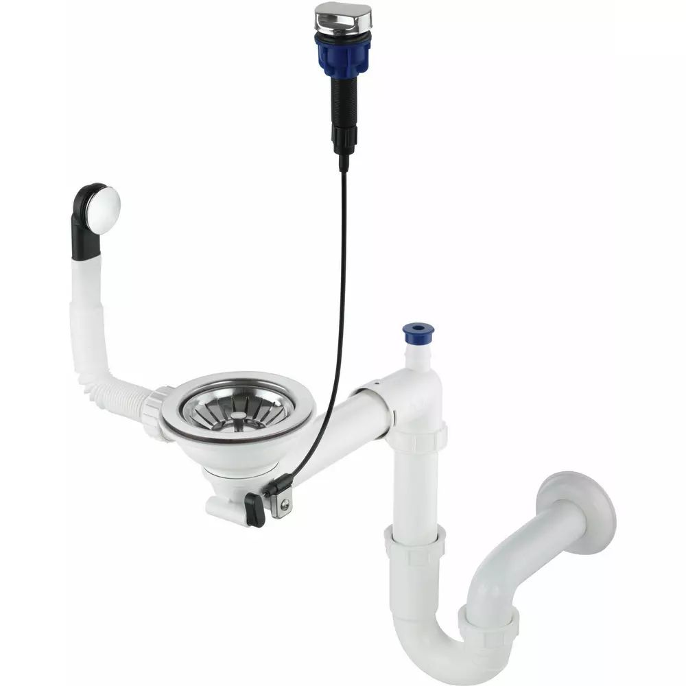 Sifon chiuveta Deante Space-Saver pentru o cuva inox/alb