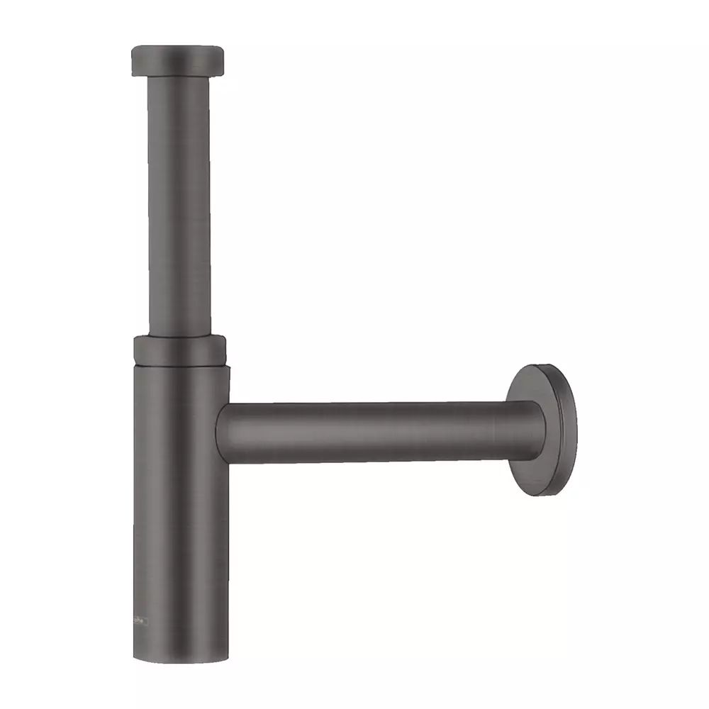Sifon estetic pentru lavoar Hansgrohe Flowstar S negru - crom periat