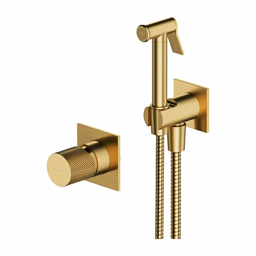 Dus igienic pentru montaj ascuns Omnires Contour auriu periat