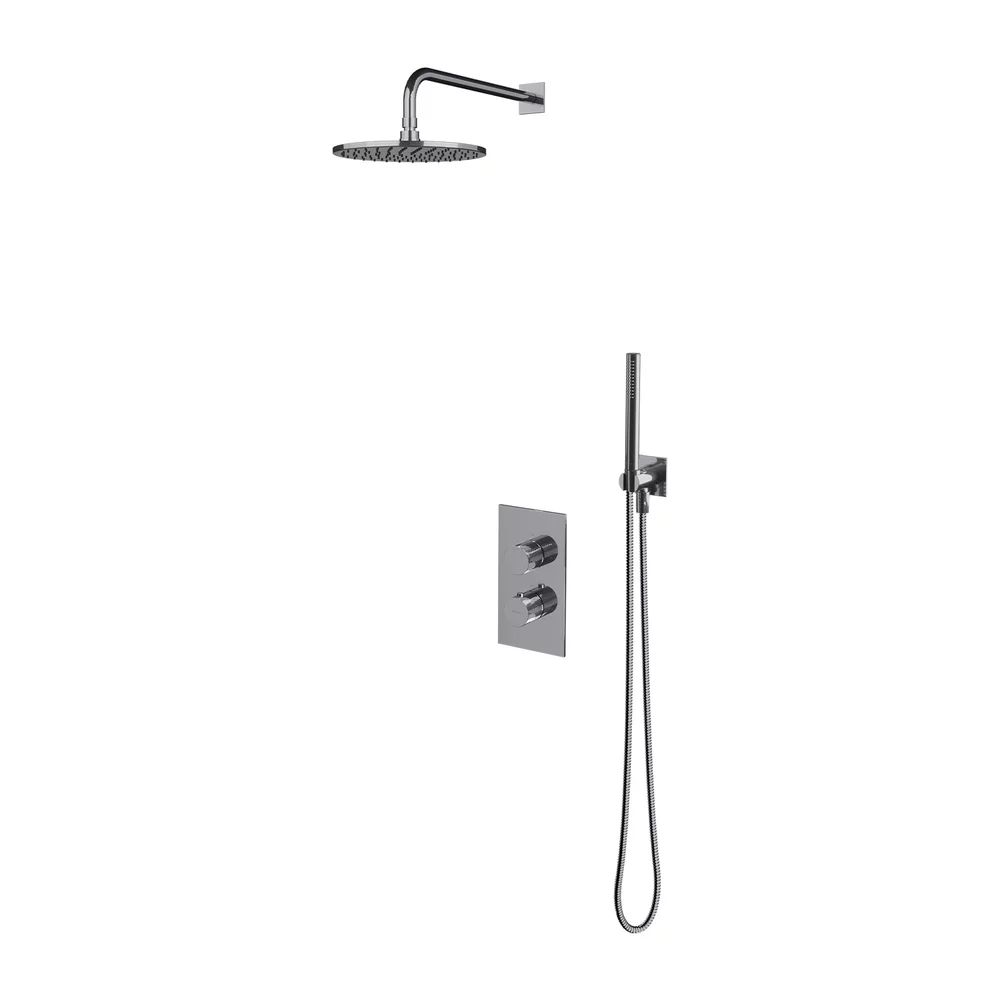 Sistem de dus incastrat cu baterie termostata Omnires Contour si para cu 1 functie