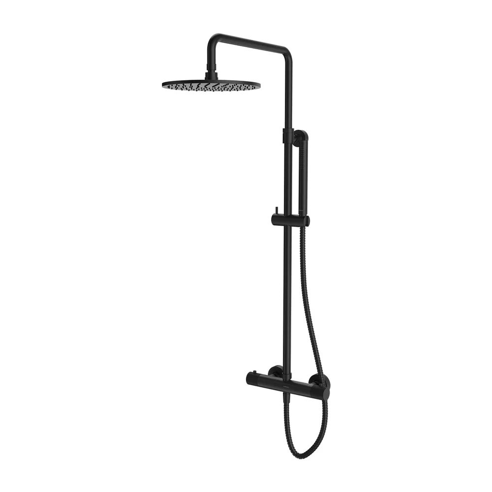 Coloana de dus cu baterie termostatata antracit mat Omnires Contour