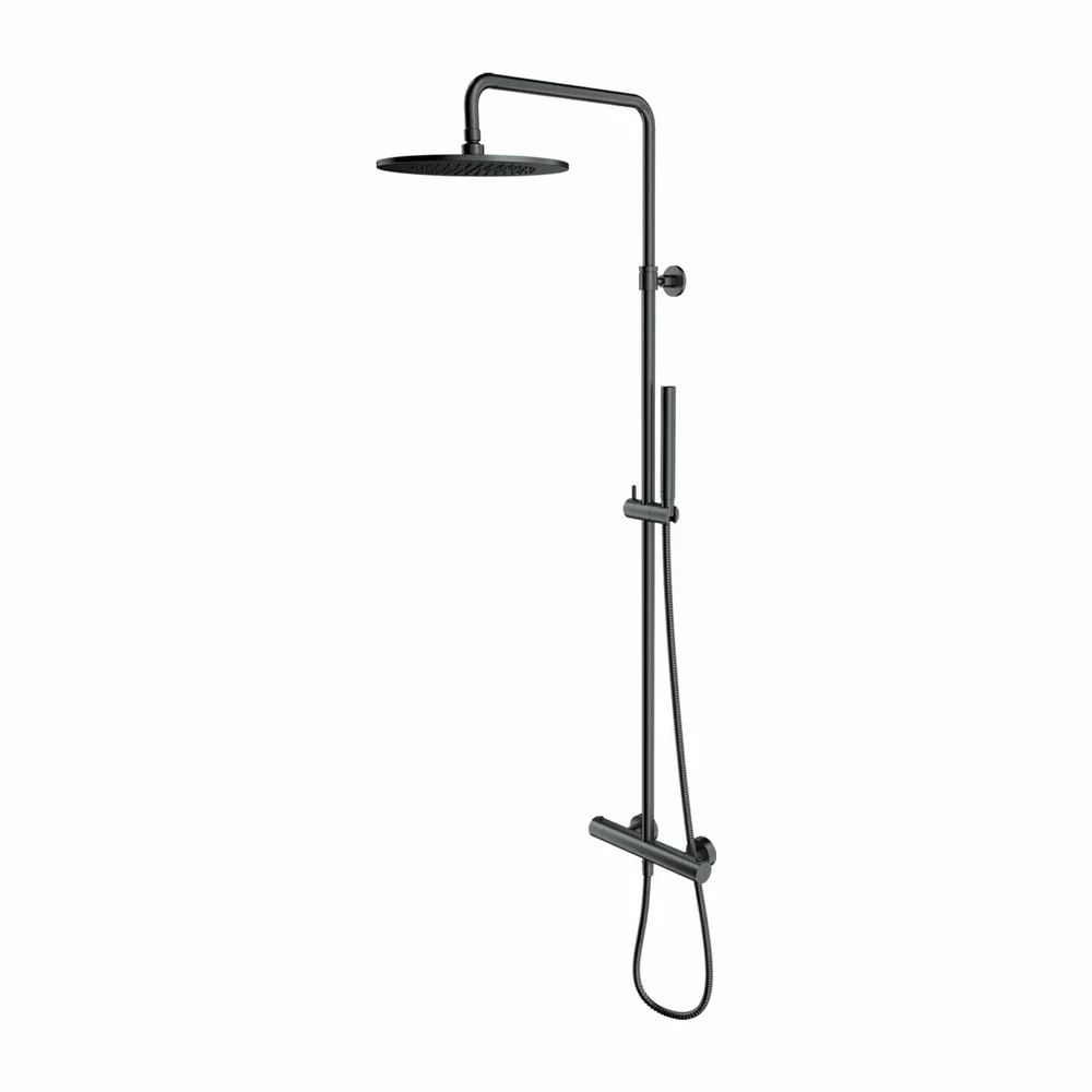 Coloana de dus cu baterie termostatata grafit periat Omnires Y
