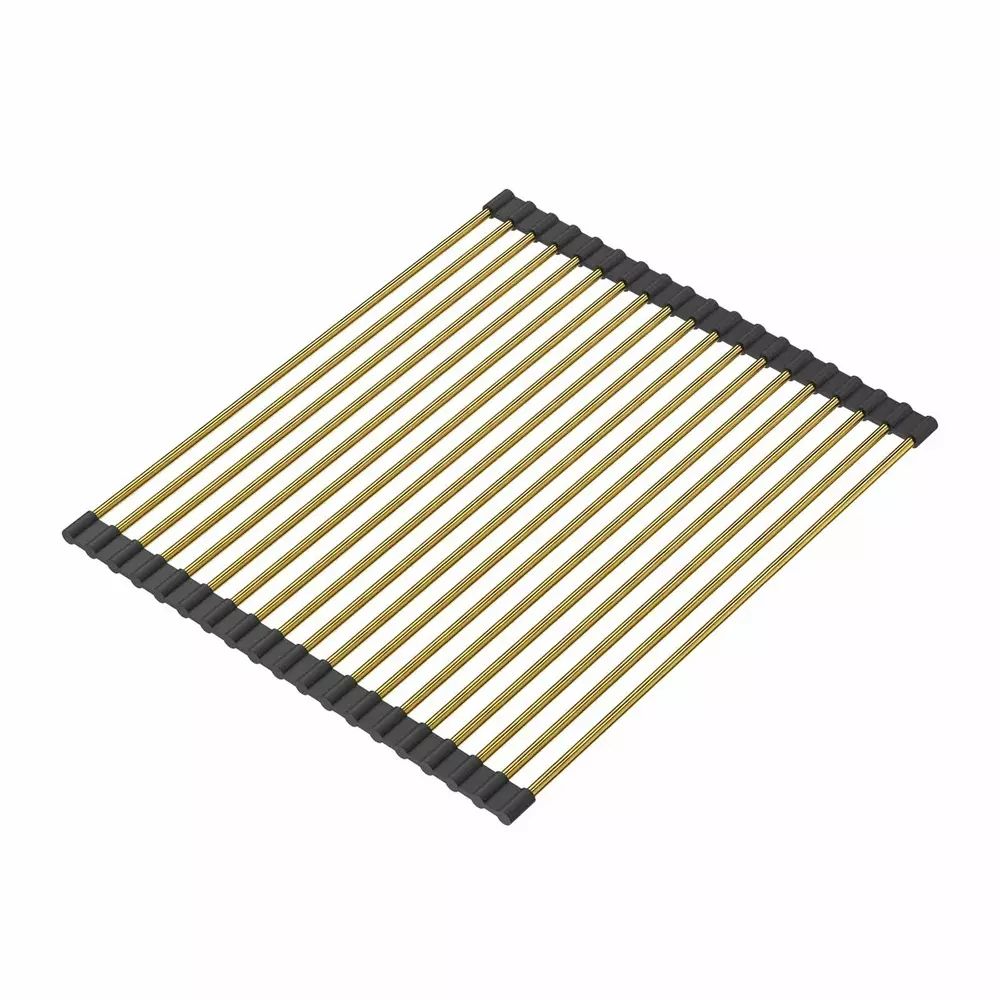 Suport vase Quadron Unique Rollmata finisaj auriu - negru 43x32 cm