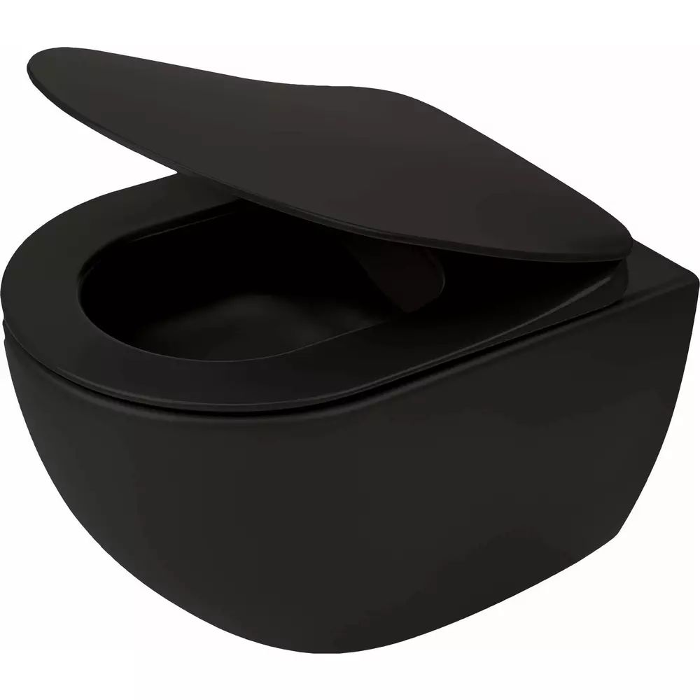 Vas WC suspendat Deante Peonia Zero negru mat
