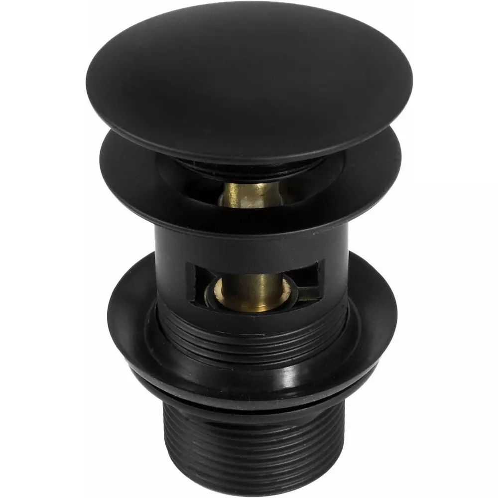 Ventil Deante Click-Clack negru cu preaplin