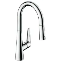 Baterie bucatarie cu dus extractibil Hansgrohe Talis M51 200 crom lucios 2 functii