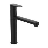 Baterie bucatarie Ideal Standard Cerafine O negru mat cu pipa inalta