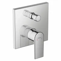 Baterie cada - dus incastrata Hansgrohe Vernis Shape crom lucios fara corp ingropat