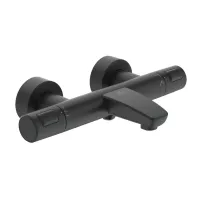 Baterie cada - dus termostatata Ideal Standard Ceratherm T25 negru mat
