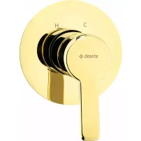 Baterie dus monocomanda incastrata Deante Arnika auriu fara comutator de dus