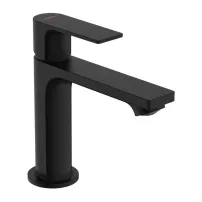 Baterie lavoar Hansgrohe Rebris E negru mat cu ventil Pop-Up