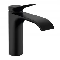 Baterie lavoar Hansgrohe Vivenis 110 negru mat cu ventil Pop-Up