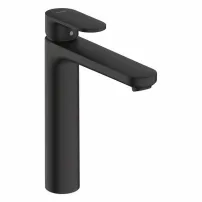 Baterie lavoar inalta Hansgrohe Vernis Blend 190 negru mat cu ventil Pop-Up